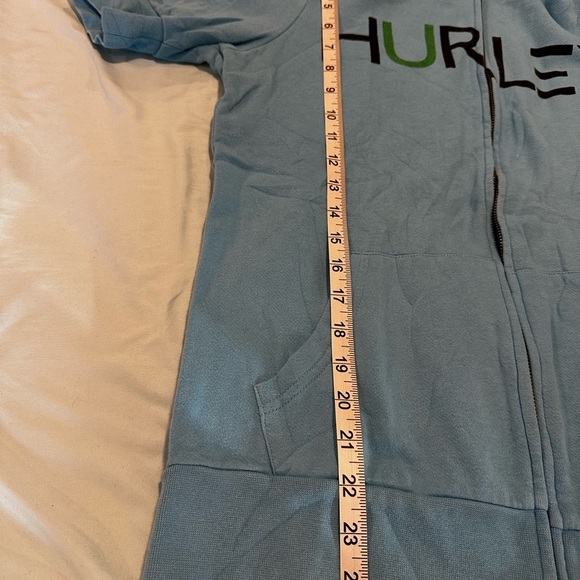 Women’s Hurley hoodie blue short sleeve. Yellow, Purple, Black Boombox Graphic L - Picture 5 of 11